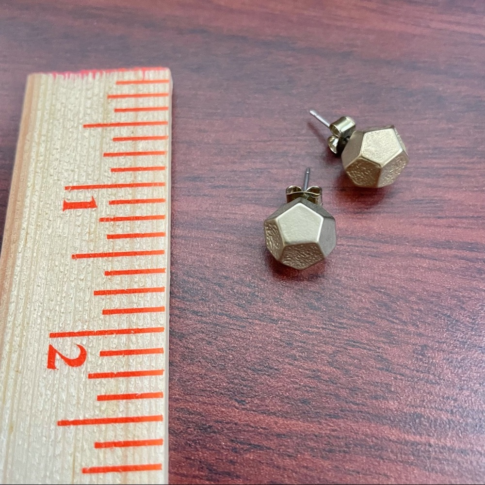 New modern Free People geometric earrings studs